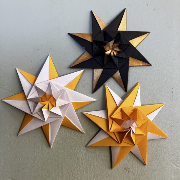 origami festive stars